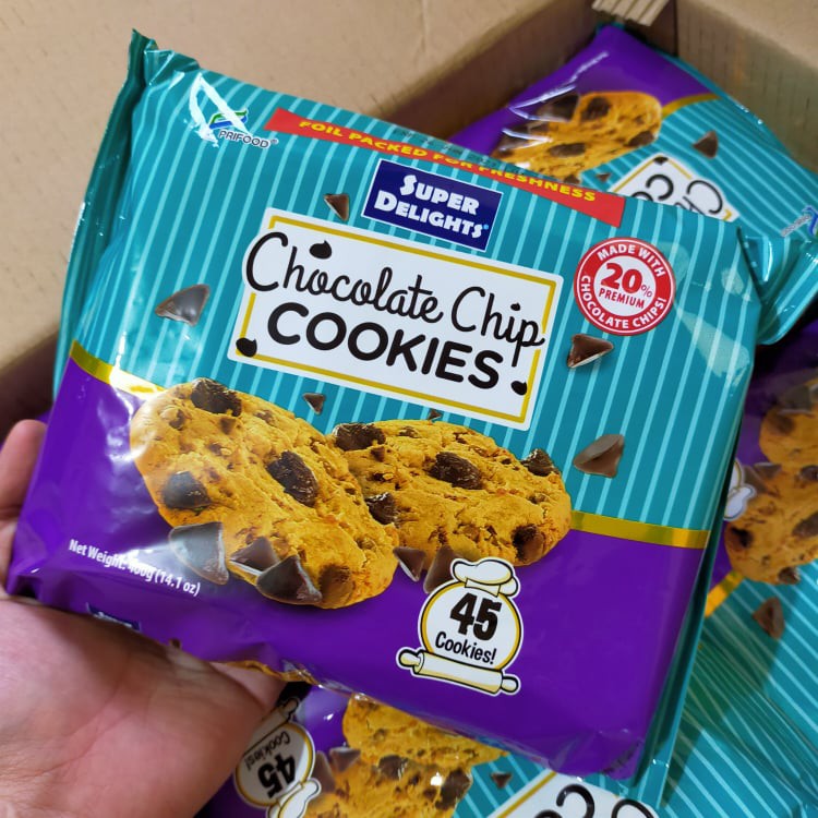 [Lowest Price] Super Delights Chocolate Chip Cookies, 400g | Shopee ...