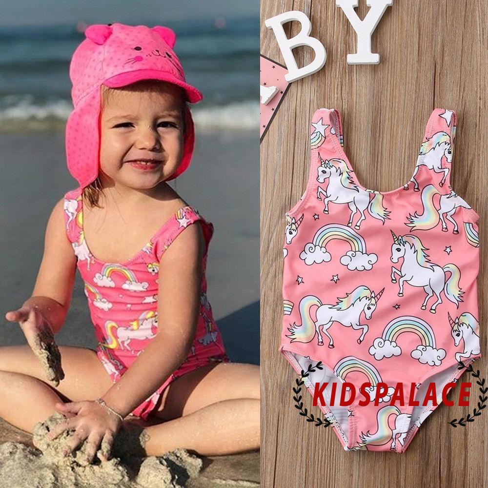 HAP Newborn Baby Girl Swimsuit Unicorn Swimwear Swimming Shopee Philippines