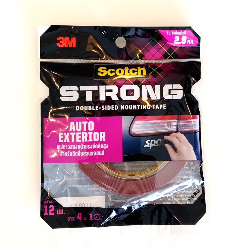 Scotch Auto Tape Double Sided Strong Adhesive For Parts 2 Sides 3M