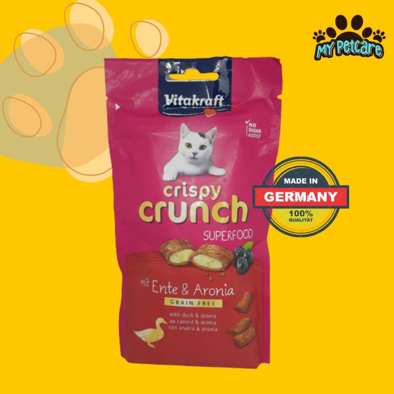 Vitakraft Healthy Cat Snacks Crispy Crunch Cat Snacks Duck Flavor 60gr