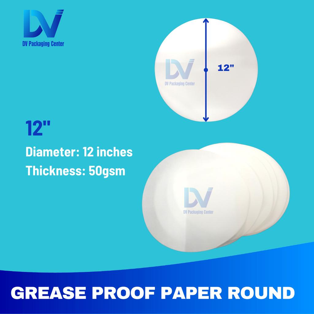 DV Greaseproof Paper Round (1 Pack x 100 Sheets) | Shopee Philippines
