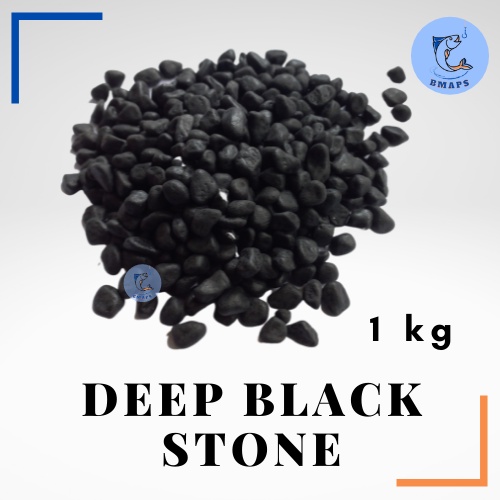 Aquarium Deep Black Stone 1kg Aquarium Substrate Shopee Philippines