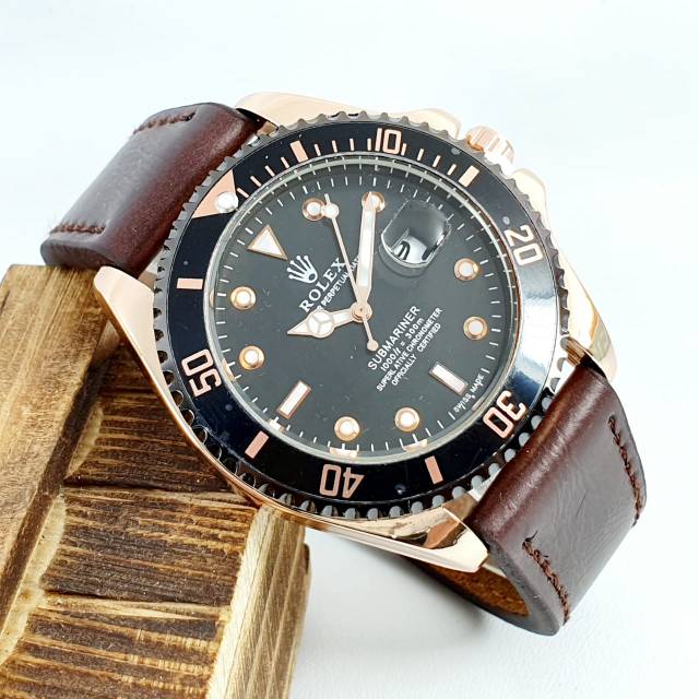 Rolex Submariner Men s Watches Super Luxury And Elegant Leather