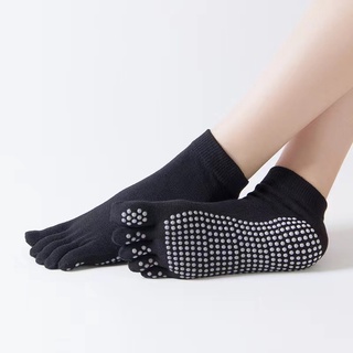 Yoga Toe Socks with Grips Pilates Women Toeless Cotton five-finger Socks  fashion color toe socks for Girls