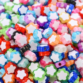 100Pcs 4x7mm Colorful Acrylic Heart Beads Flat Round Beads for Kid DIY  Jewelry Making Bracelet Necklace Handmade Accessories