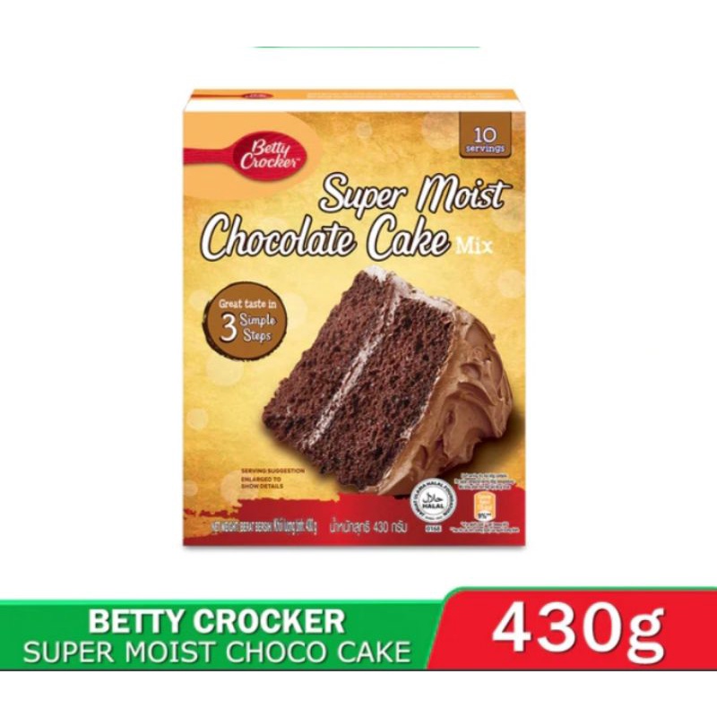 Betty Crocker Super Moist Chocolate Cake Mix 430g Shopee Philippines 