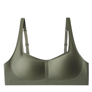 FINETOO Sexy U-neck Bras Women Seamless Underwear Padded Bralette S-XL  Wireless Bra Soft Tops Ladies Solid Bra Lingerie 5 Colors