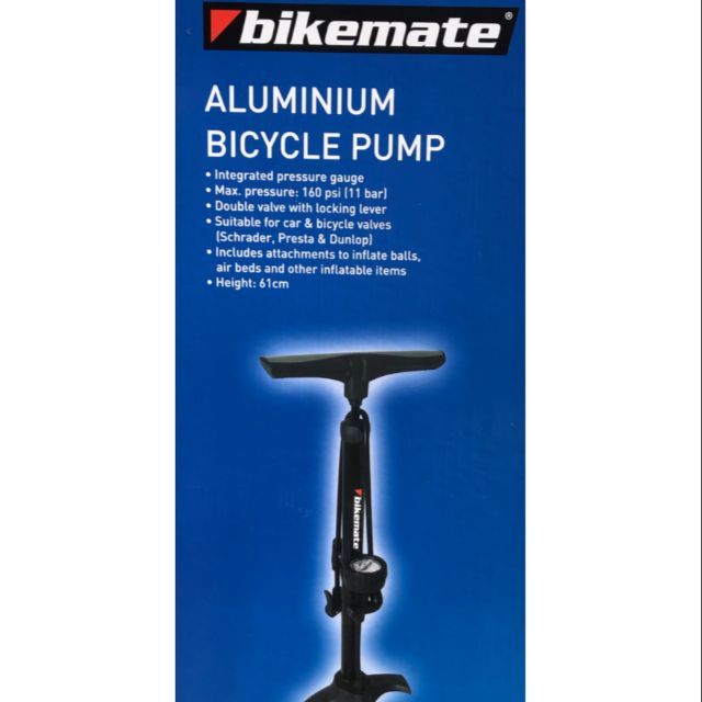 Bikemate floor pump with sale gauge