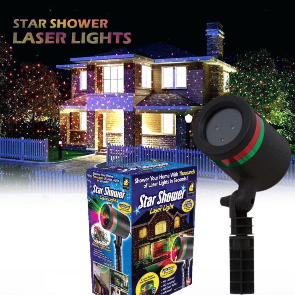 Christmas star deals shower laser light