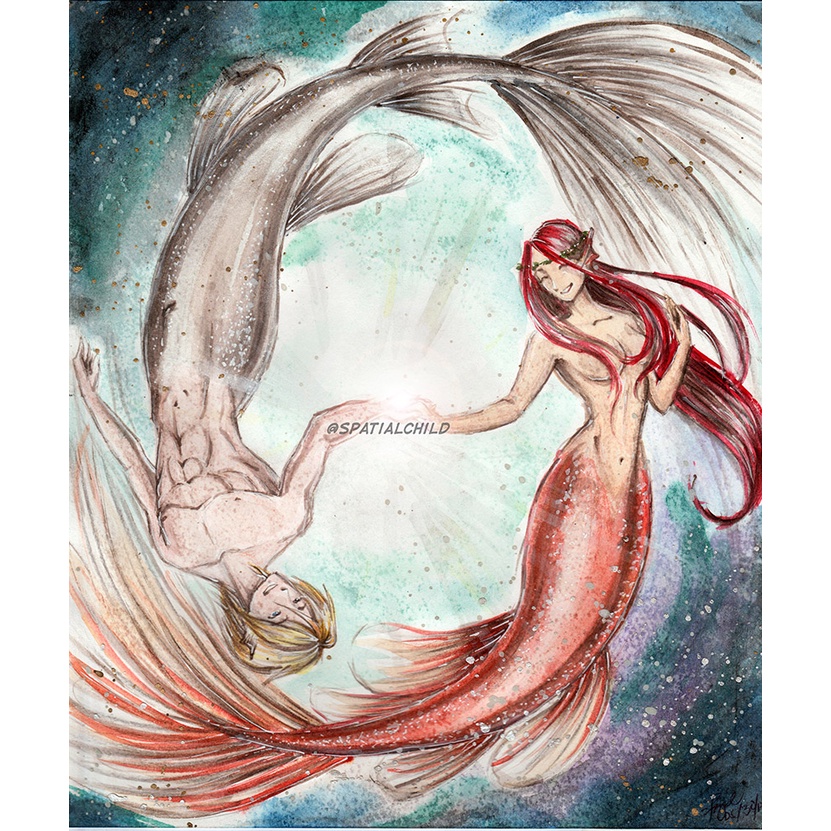 Spatialchild Original PISCES (MInato Kushina mermaids) | Shopee Philippines