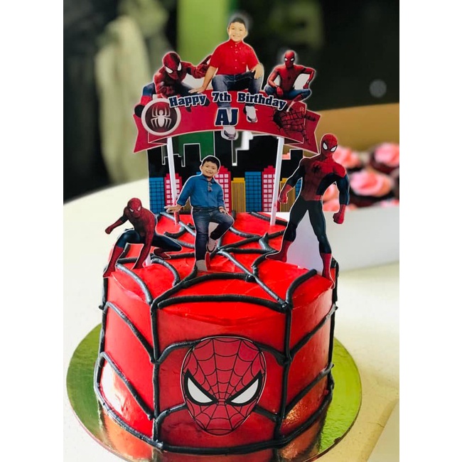 Spiderman Theme Cake Topper | Shopee Philippines