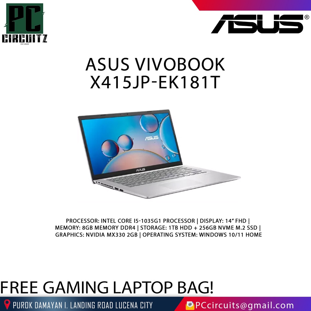 Asus Vivobook X415jp Ek181t Shopee Philippines