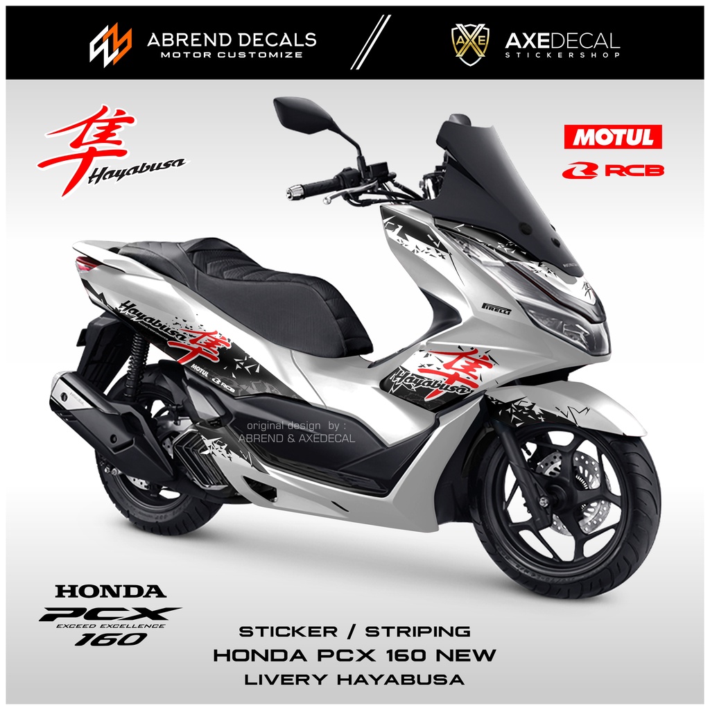 Striping Honda Pcx New Livery Hayabusa Racing New Pcx