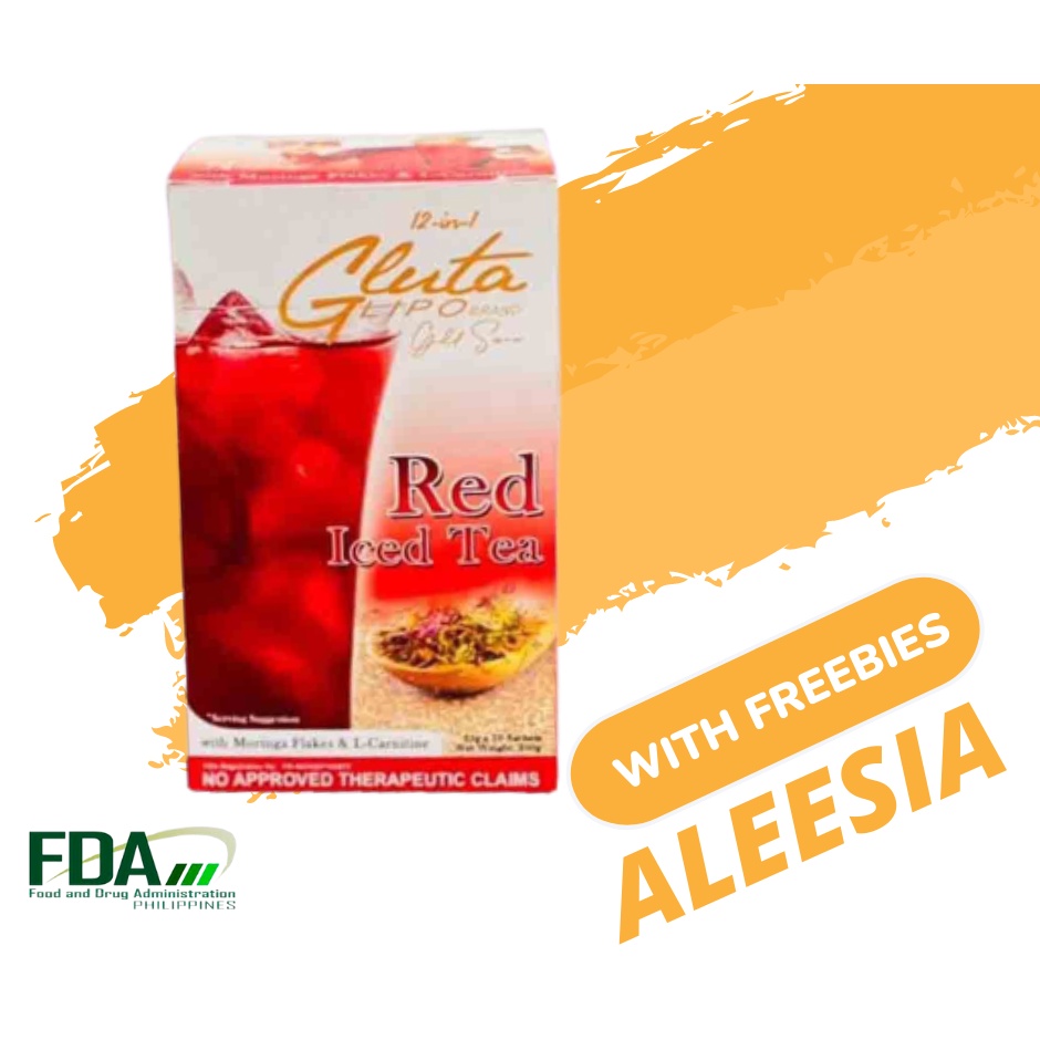 Gluta Lipo Gold Red Iced Tea Detox Slimming Whitening Glutathione