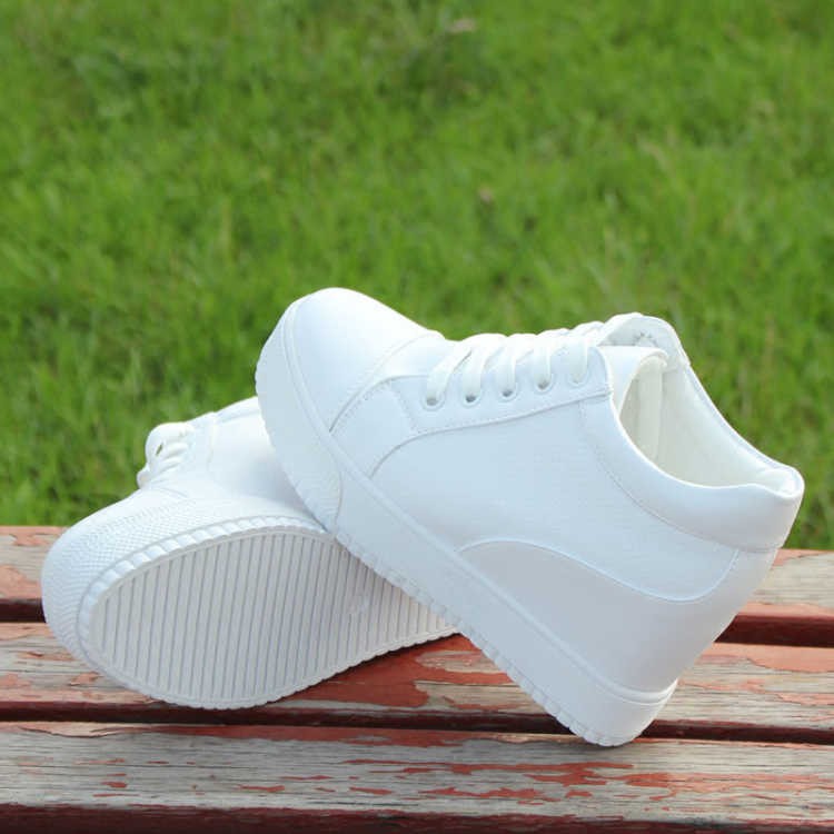 COD free shipping sneakers women shoes sneakers new sneaker Black and white hidden wedge heel slip Shopee Philippines