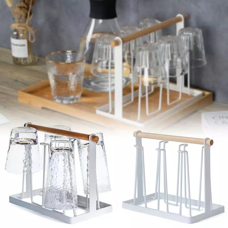 Kitchen Glass Cup Drying Stand Water Stainless Steel Rack Draining