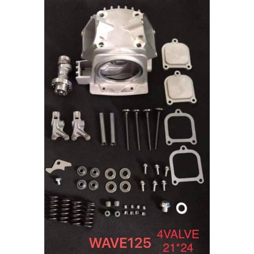 cylinder head 4 valve 21/24 for wave 125 / xrm 125 Shopee Philippines