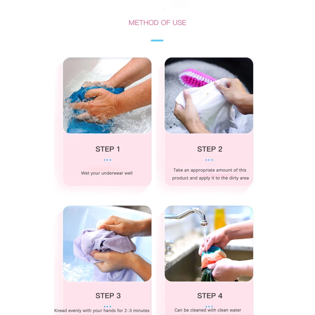 MOREI Cleaning Solution Girls Special hand washing Underwear Special