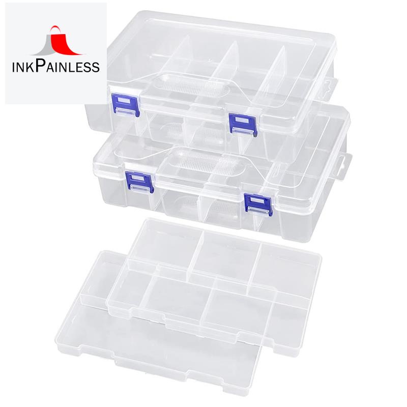 Tackle Box Fishing Tackle Box Storage Box 2 Pack Compartment Storage