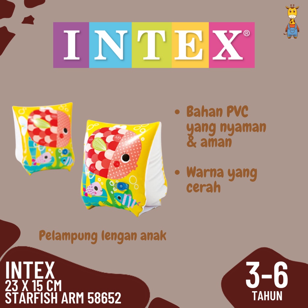 Intex 58652 Starfish Arm - Children's Arm Float | Shopee Philippines