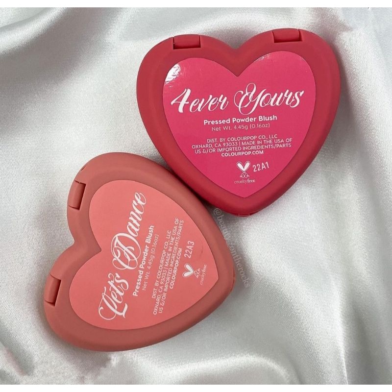 ON HAND Colourpop Pressed Powder Blush in Let's Dance warm peachy pink