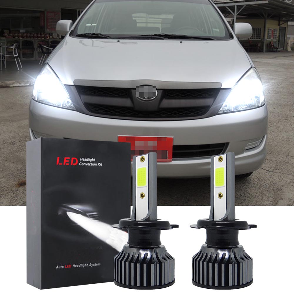 6000K White LED Headlight Bulbs Kit set of 2 FOR Toyota Innova , Year ...