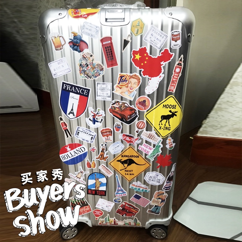 [stickers] 5 pieces/set personality European and American city trolley ...