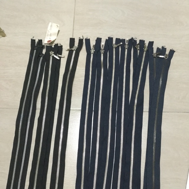 YKK Metal Zippers Japan Assorted Gold Silver Single Head Zipper