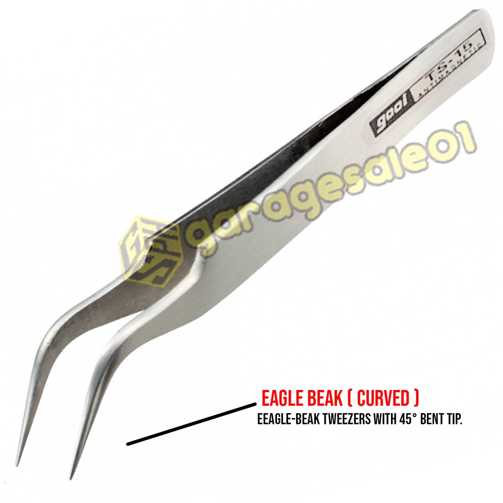 Precision Curved Tweezer Stainless Steel Anti Static Tool Kit Tweezers