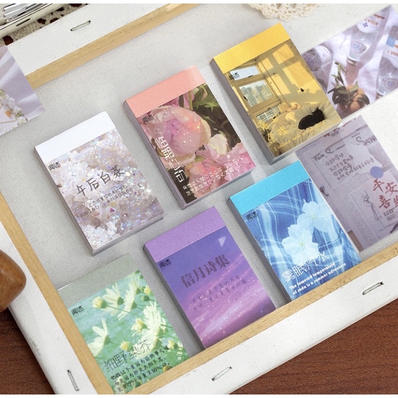 10pcs Aesthetic Mini Book Artistic Stickers for Journaling | Shopee ...