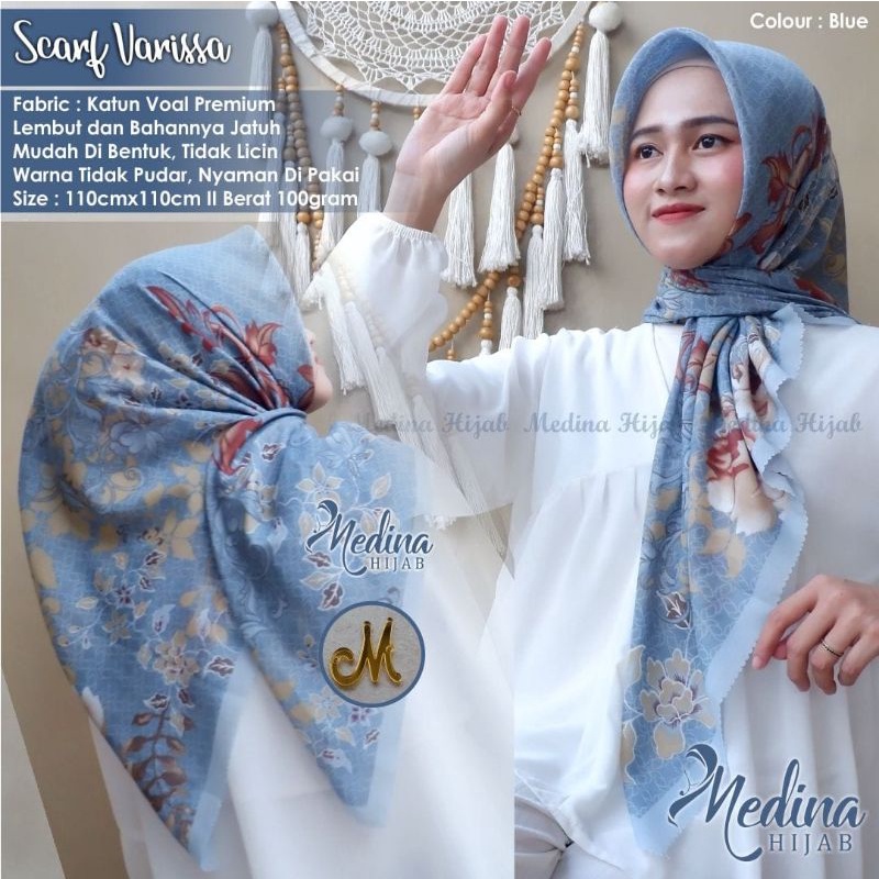 Varissa hijab scarf voal ori by medina | Shopee Philippines