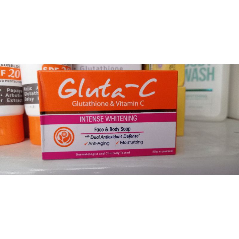 Gluta C Intense Whitening Face And Body Soap 55g W Dual Antioxidant Defense Shopee Philippines 4845