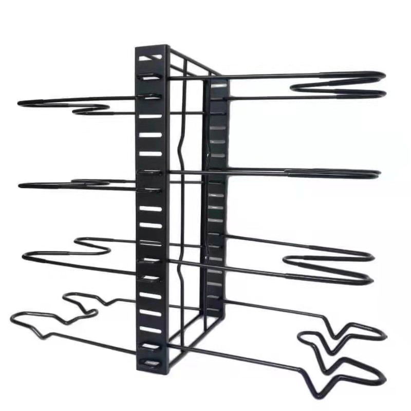 8 Layer Pan Storage Rack Pan Organizer Pot Rack Lid Holder Cookware ...
