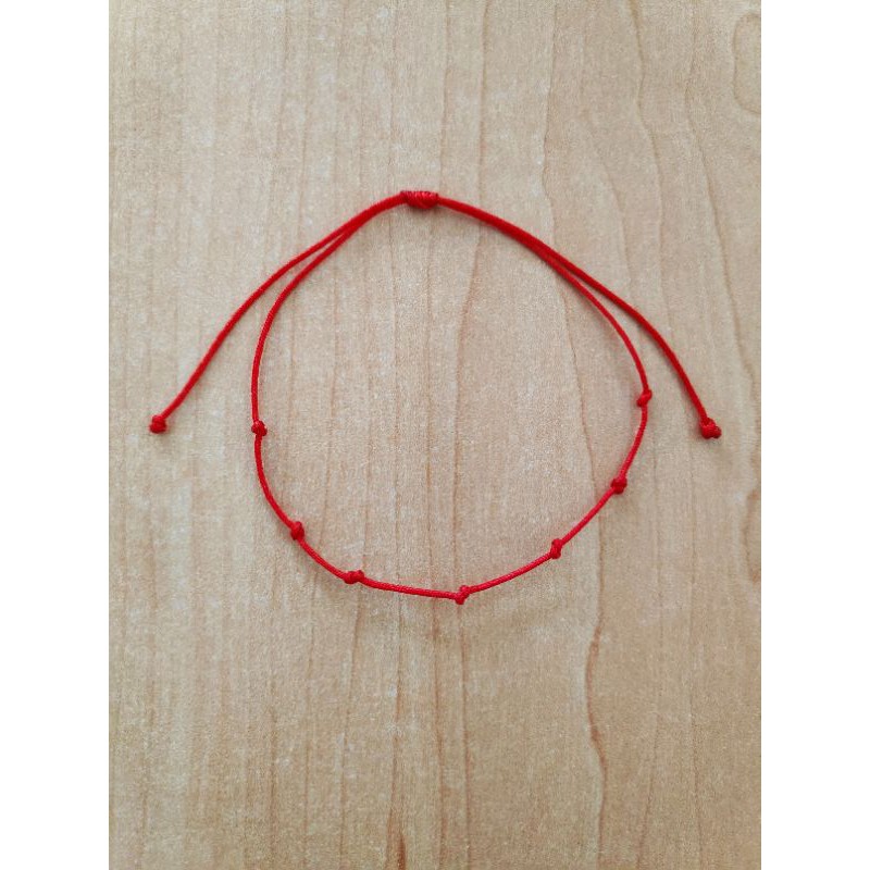 7 Knots Red Protection Bracelet Bracelet of 7 Knots With 