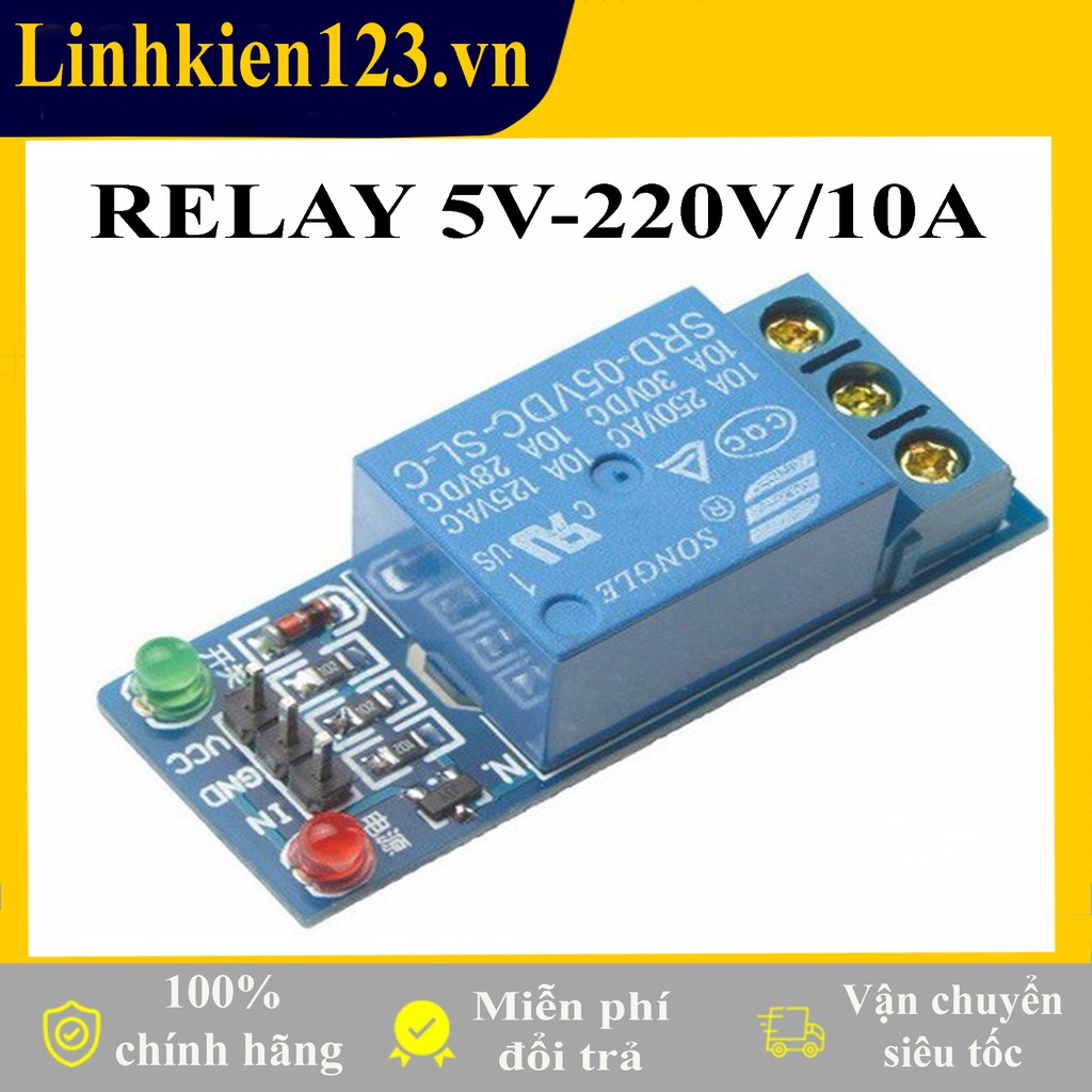 1 Channel Relay Module 5V-220V/10A | Shopee Philippines