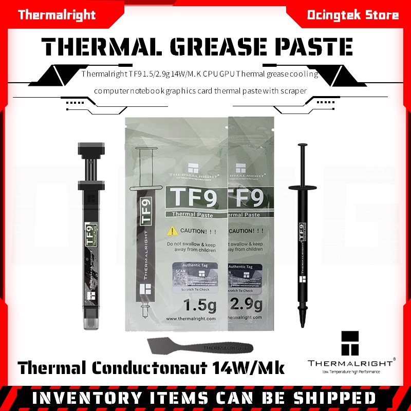 Thermalright TF9 1.5/2.9g 14W/M.K CPU GPU Thermal grease cooling ...