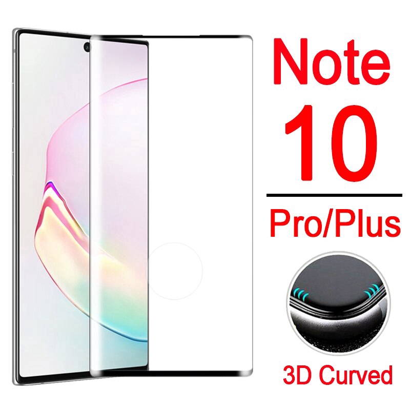 For Samsung Galaxy Note 10 9 8 Plus 3D Curved Full Coverage Tempered ...