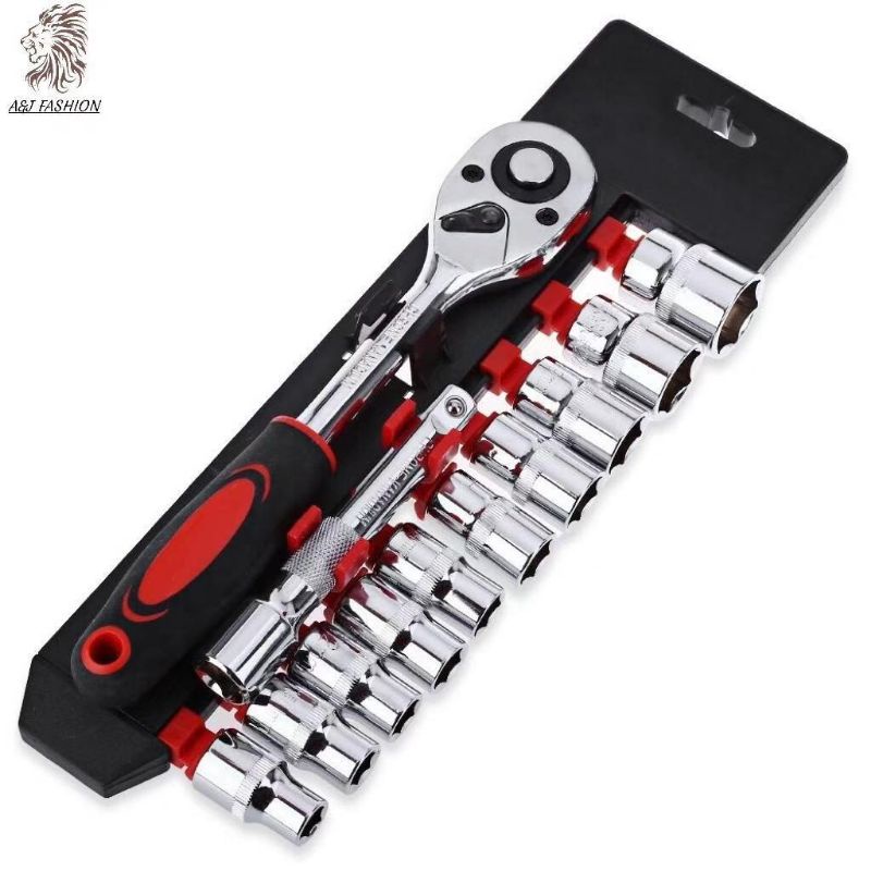 A&J 1/2 Socket Set Rachet Socket Set Rachet 12pc | Shopee Philippines
