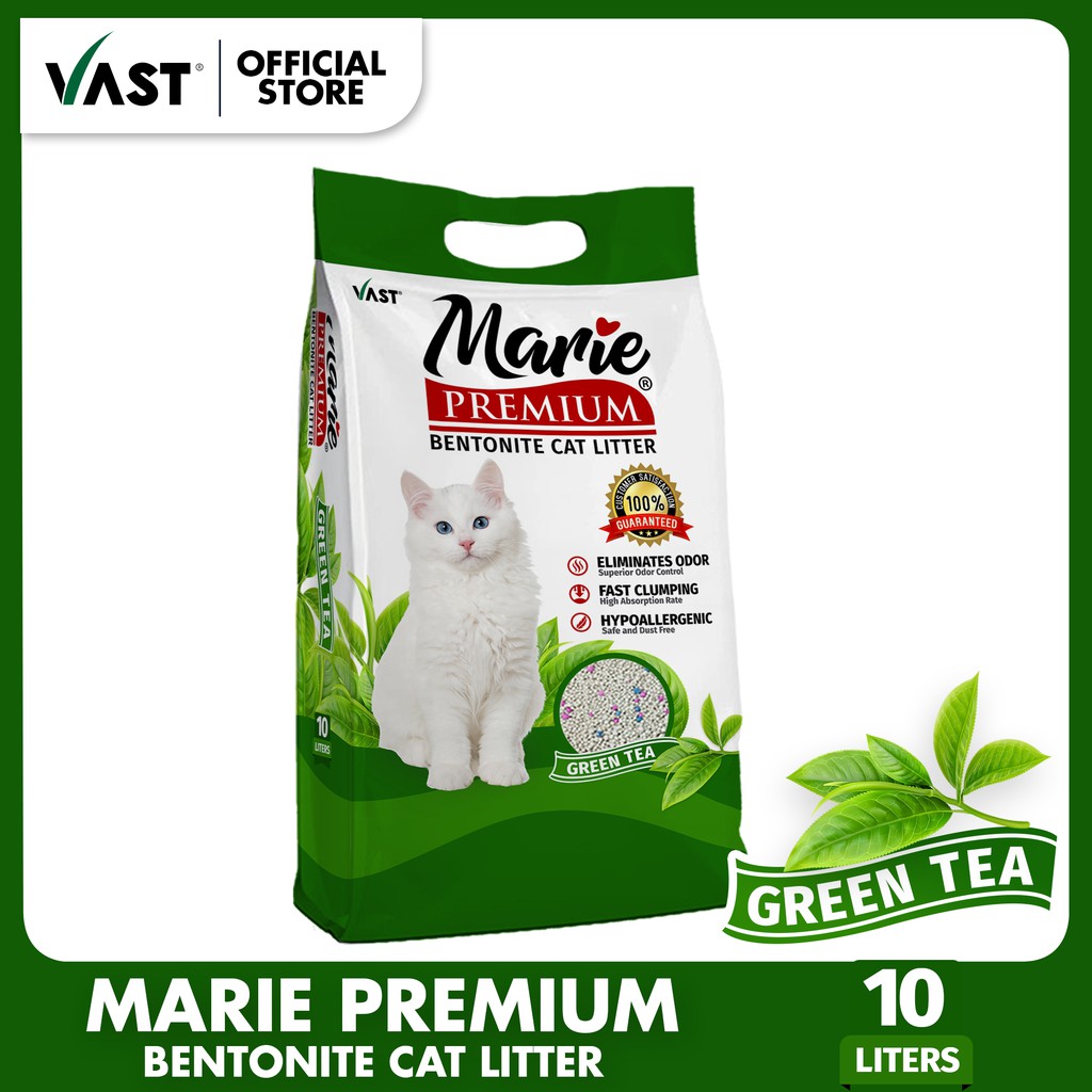 MARIE Premium Cat Litter - Green Tea 10L | Shopee Philippines
