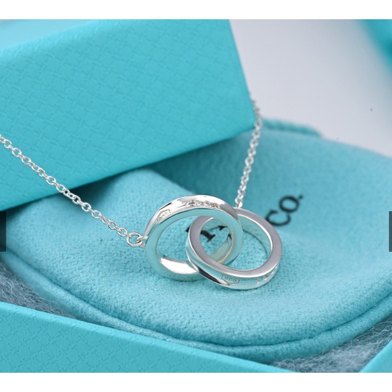 Tiffany and co double 2024 ring necklace