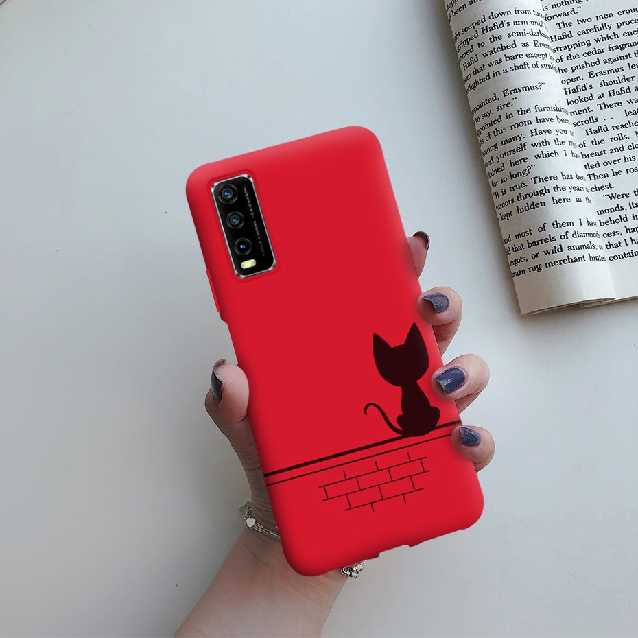 VIVO Y20 Y20i Casing Cute Pattern Back Cover Phone Case ViVO Y20i Y 20 20i  Soft Silicone Matte Case