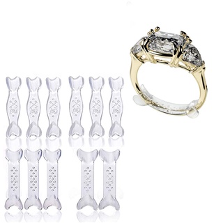 4pcs/set Spiral Based Ring Size Adjuster Transparent Plastic Elastic  Invisible Ring Adjuster Suitable for All Rings Jewelry Tool