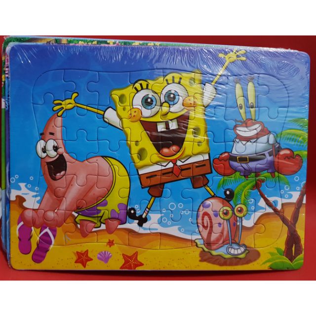 SPONGEBOB RECTANGULAR JIGSAW PUZZLE | Shopee Philippines