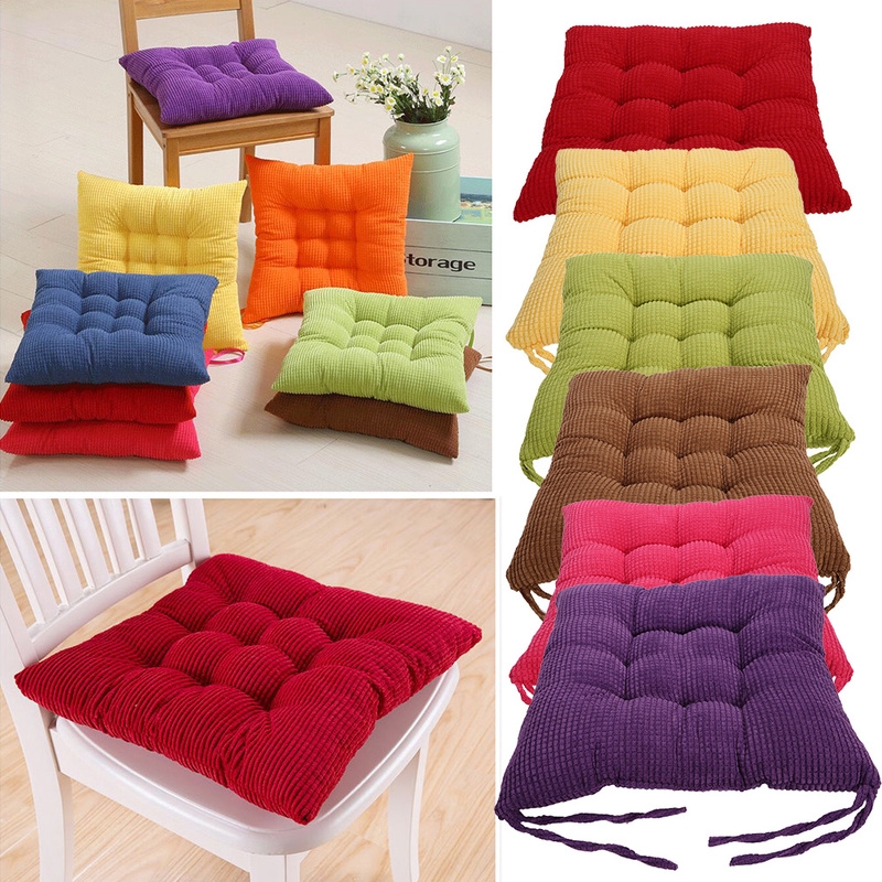 Office Sedentary Soft Cushion Plain Color Cushion Office - Temu