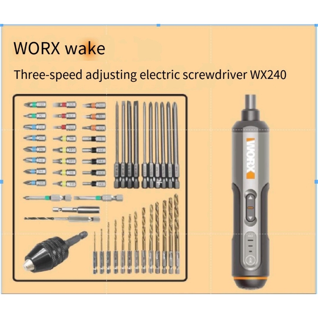 WORX Wicks rechargeable hand drill WORX WX240 electric screwdriver
