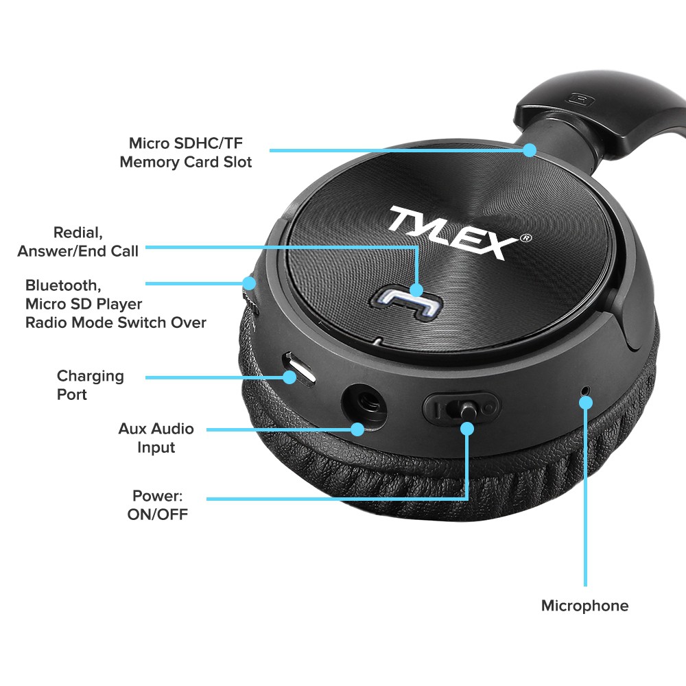 Tylex bluetooth best sale earphones manual