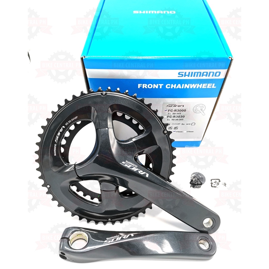 SHIMANO BICYCLE SORA R3000 Road Crankset 2x9 speed w o BB Shopee Philippines