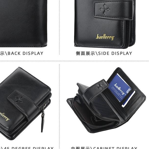 (KD491) Wallet Folding Women BAELLERRY ORIGINAL Leather IMPORT