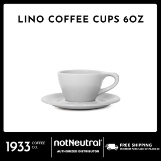 notNeutral LINO Double Cappuccino Cup & Saucer (6oz/177ml) / Coffee Cups