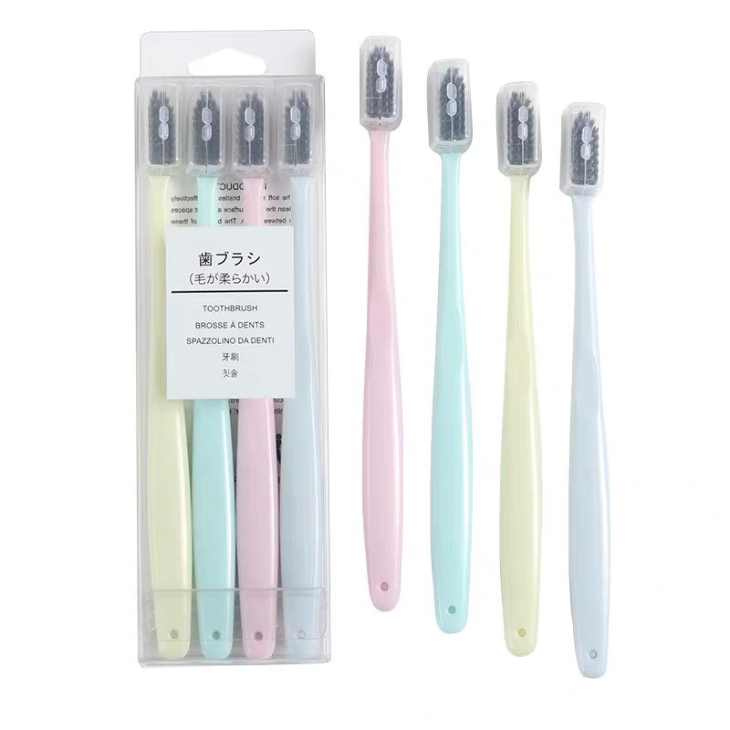 4pcs 1 set Japan Style Orthodontic Braces Plain Toothbrush Shopee